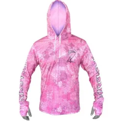 Women Assassin Long Sleeve Shirts Womens|Long Sleeve Shirts Mens>Hooded Sunshirt Hex Pink Camo
