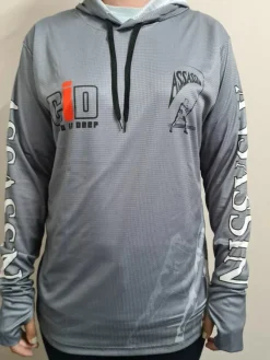 Assassin Long Sleeve Shirts Mens|Flies>Hooded Sunshirt Ifish 10 Year Anniversary