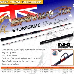Assassin Flies|Fishing Rods>Spinmaster Pro Shore Game