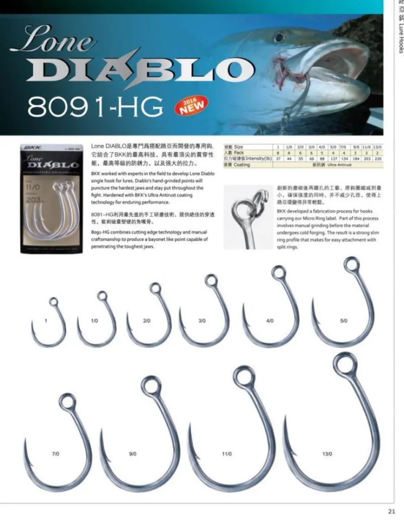 BKK Lure Hooks|Flies>Lone Diablo
