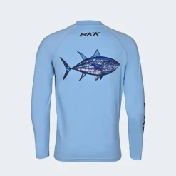 BKK Long Sleeve Shirts Mens|Flies>Performance Shirt Light Blue