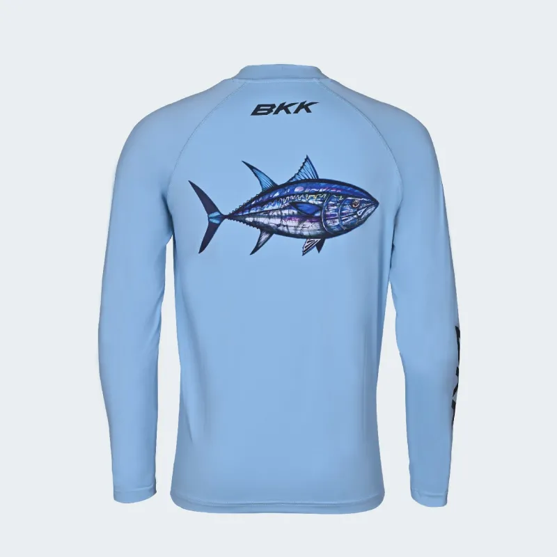 BKK Long Sleeve Shirts Mens|Flies>Performance Shirt Light Blue