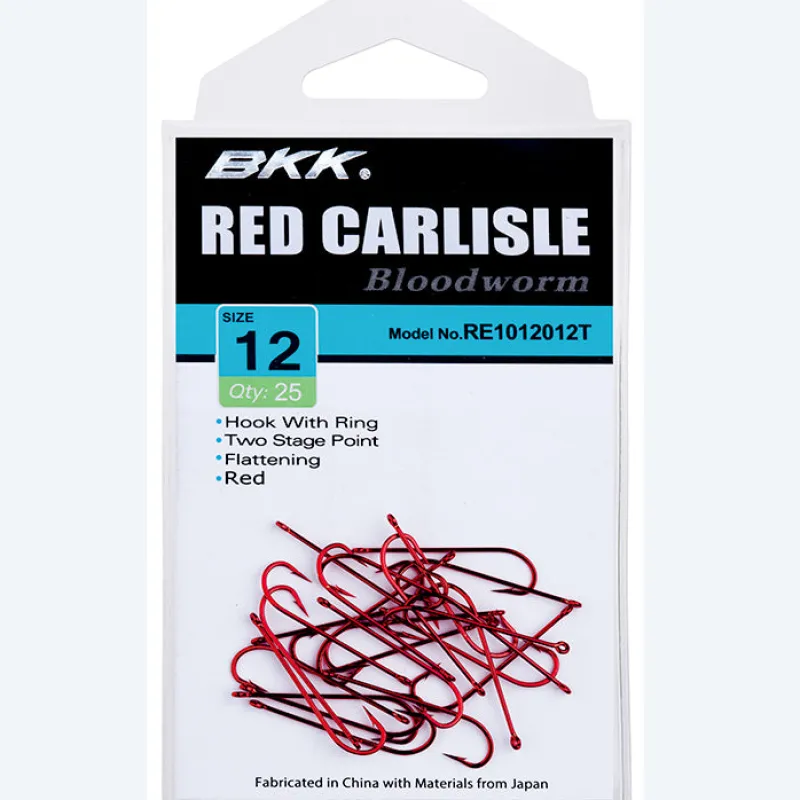BKK Bait Hooks|Flies>Red Carlisle 25pk