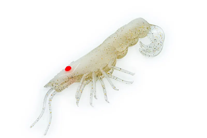 TackleWest Soft Plastic Lures|Flies>Chasebaits Curly Prawn 90