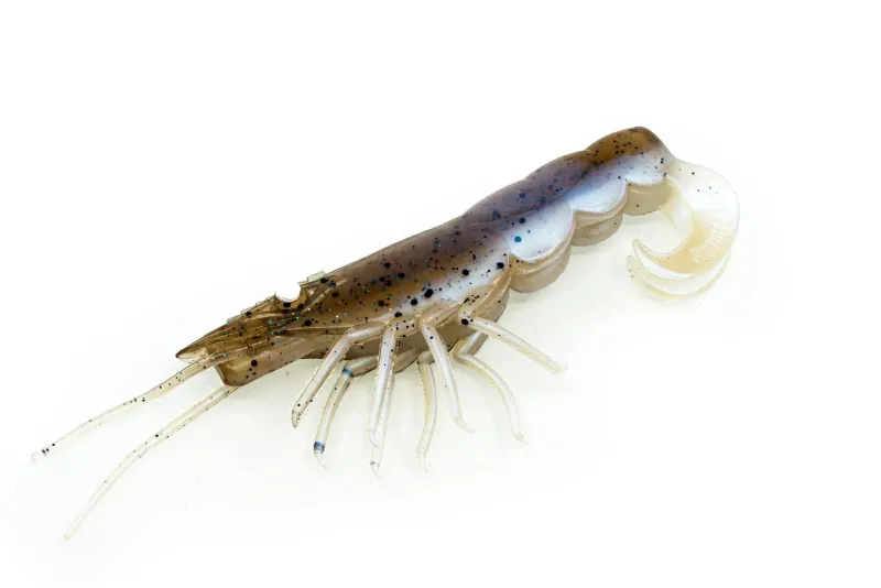 TackleWest Soft Plastic Lures|Flies>Chasebaits Curly Prawn 90