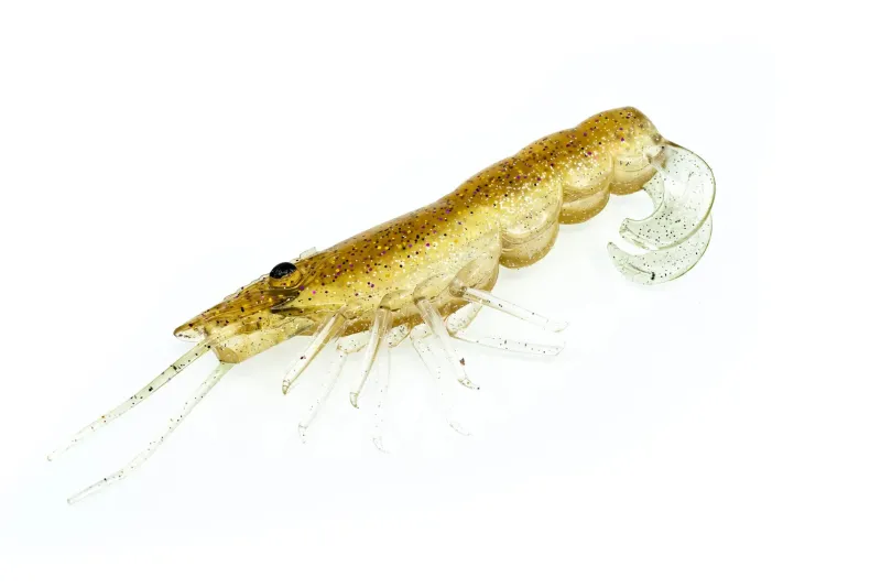TackleWest Soft Plastic Lures|Flies>Chasebaits Curly Prawn 90
