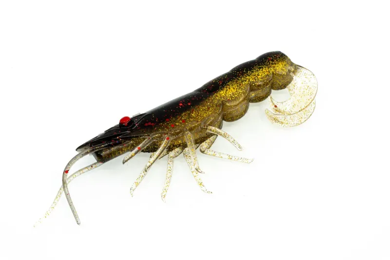 TackleWest Soft Plastic Lures|Flies>Chasebaits Curly Prawn 90
