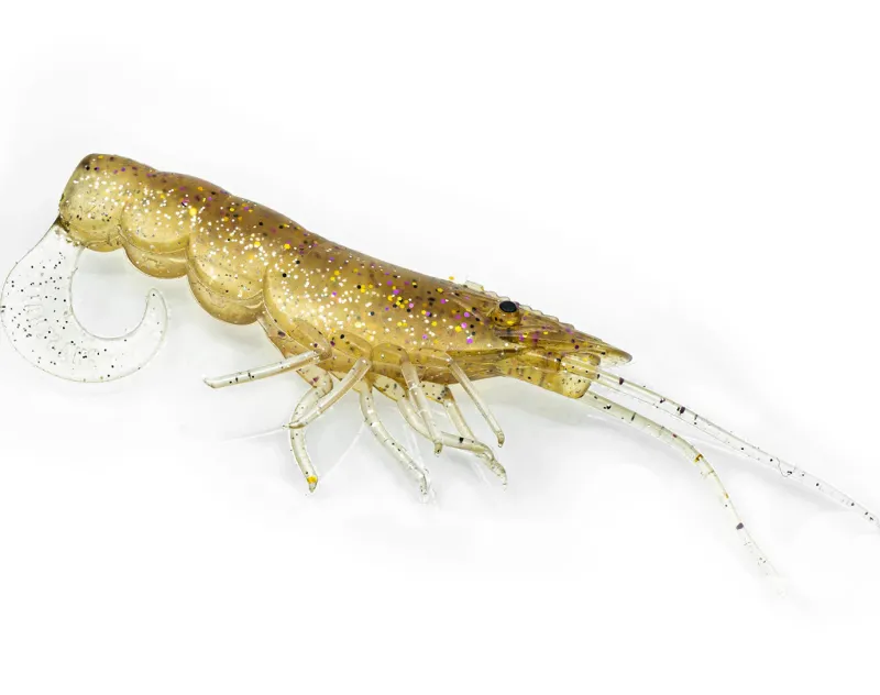 TackleWest Soft Plastic Lures|Flies>Chasebaits Curly Prawn 60