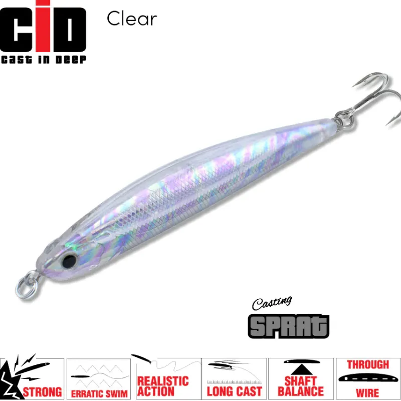 TackleWest Stickbaits|Flies>CID Casting Sprat 80