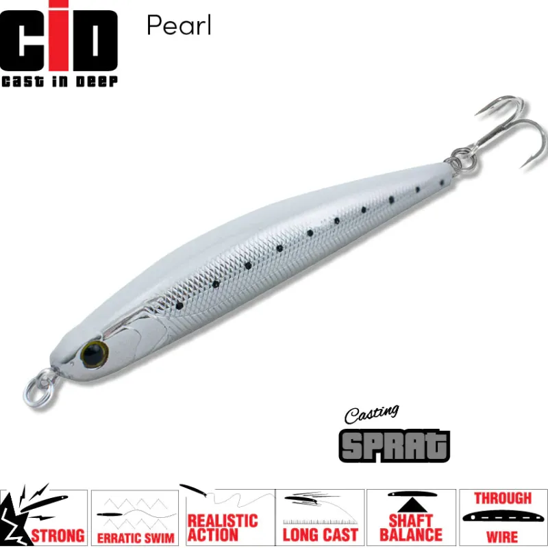 TackleWest Stickbaits|Flies>CID Casting Sprat 80
