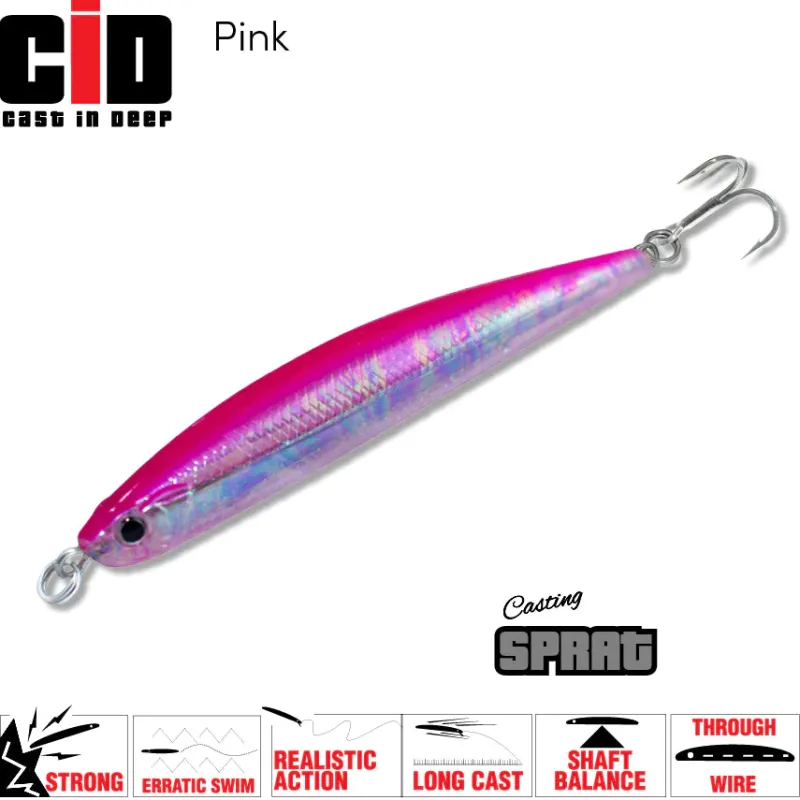 TackleWest Stickbaits|Flies>CID Casting Sprat 80