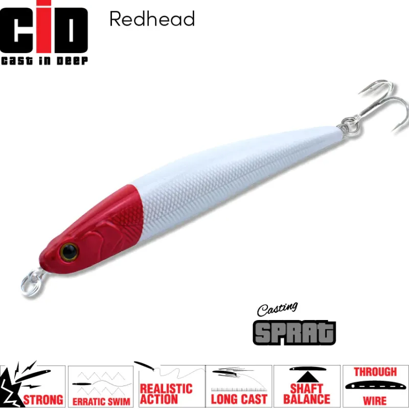 TackleWest Stickbaits|Flies>CID Casting Sprat 80