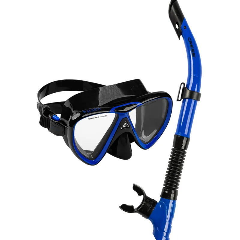 Cressi Dive Masks|Flies>Ikarus and X-Hale Mask/Snorkel Set