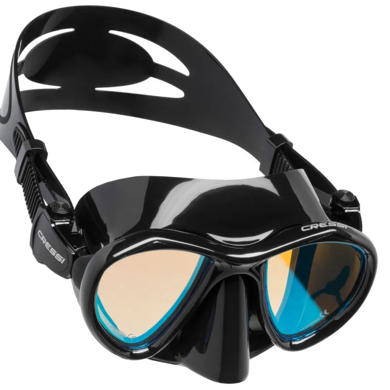 Cressi Dive Masks|Flies>Metis Mask Black with Mirrored Lens