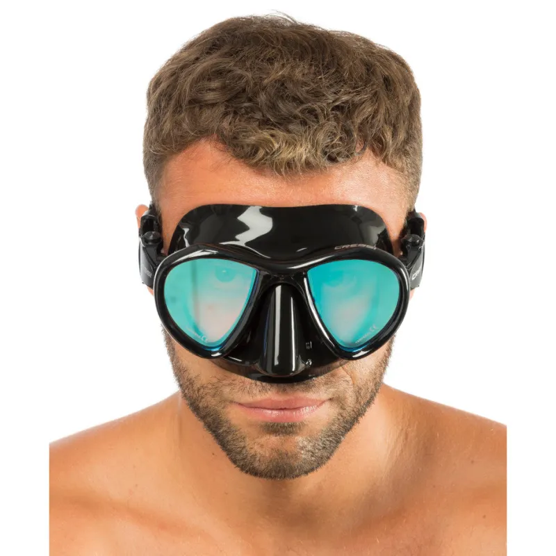 Cressi Dive Masks|Flies>Metis Mask Black with Mirrored Lens