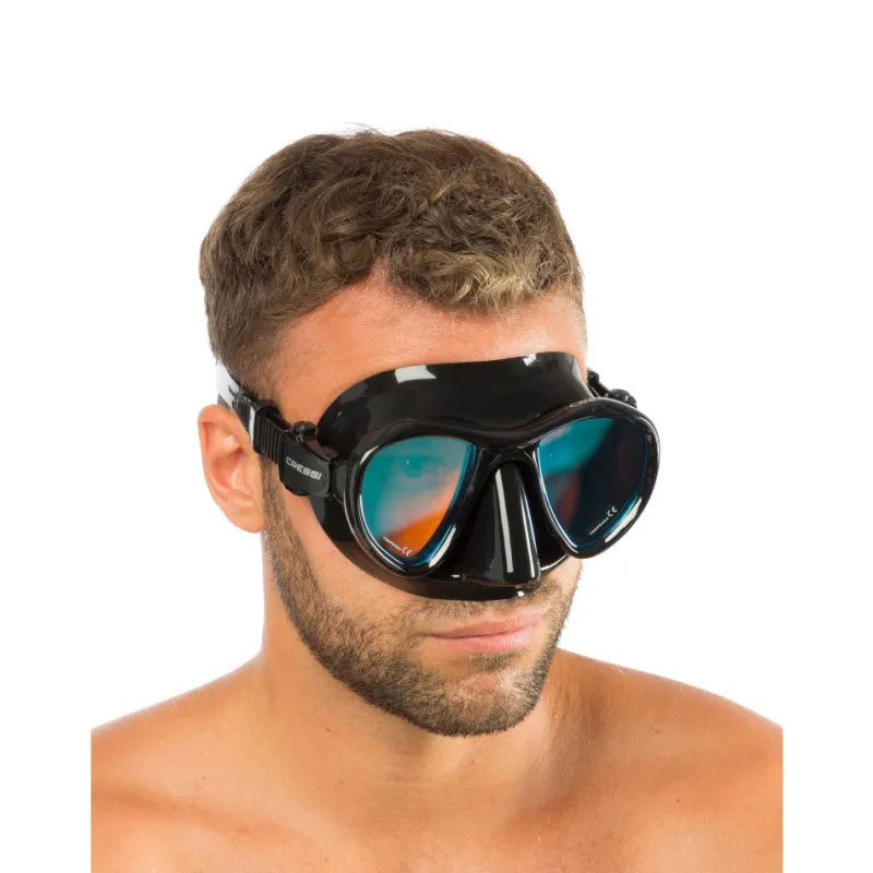 Cressi Dive Masks|Flies>Metis Mask Black with Mirrored Lens