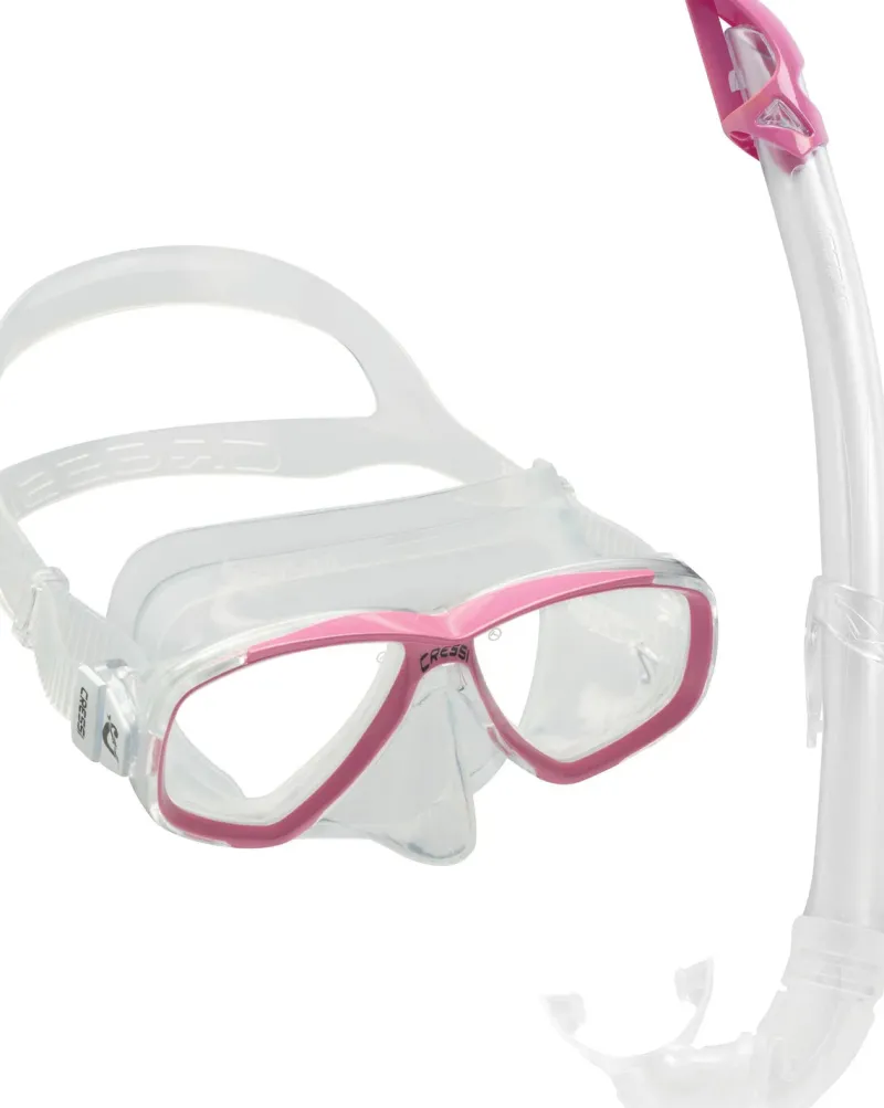 Cressi Dive Sets|Flies>Perla and Mexico Mask/Snorkel Set