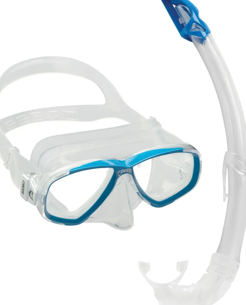 Cressi Dive Sets|Flies>Perla and Mexico Mask/Snorkel Set