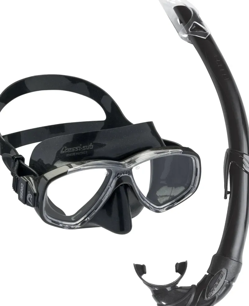 Cressi Dive Sets|Flies>Perla and Mexico Mask/Snorkel Set