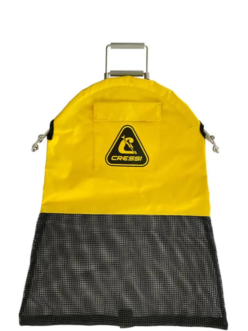 Cressi Dive Catch Bags|Flies>Spring Load Catch Bag Large Yellow