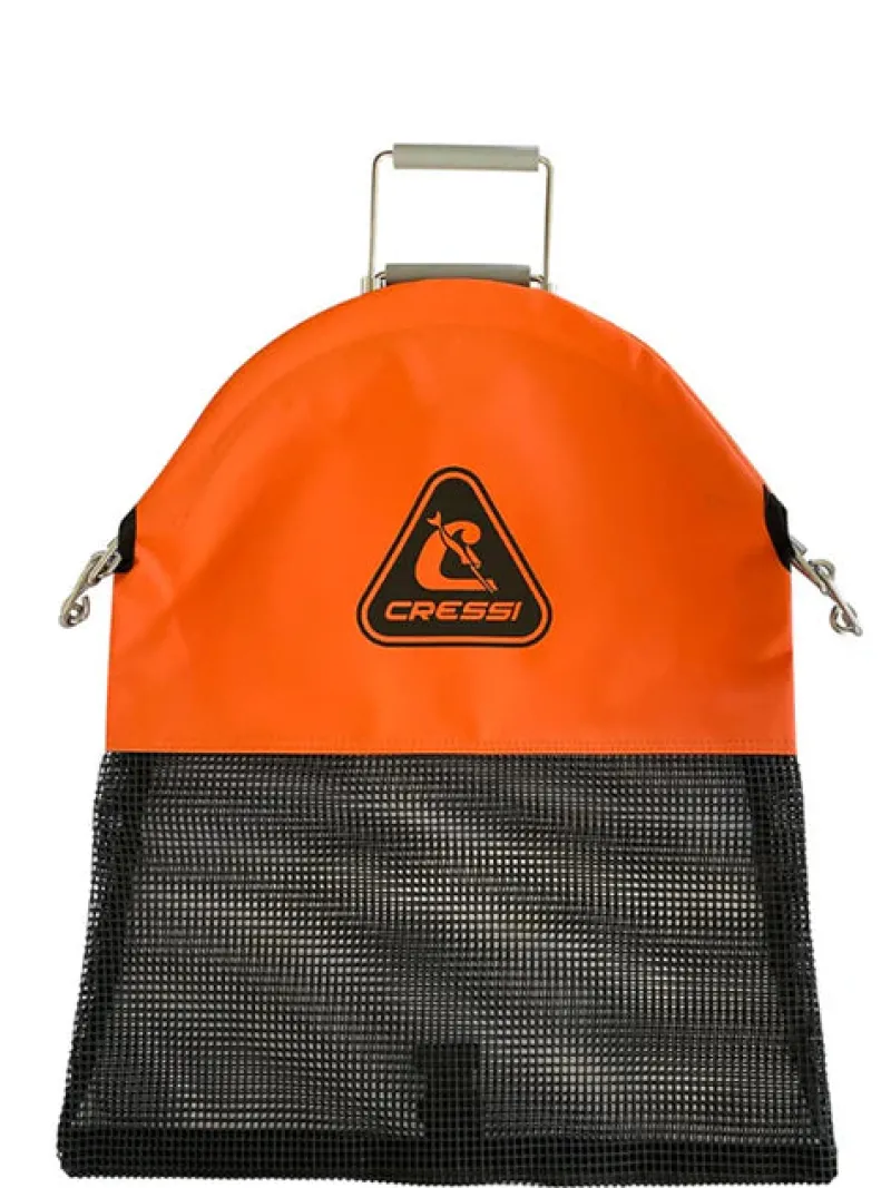 Cressi Dive Catch Bags|Flies>Spring Loaded Catch Bag Medium Orange