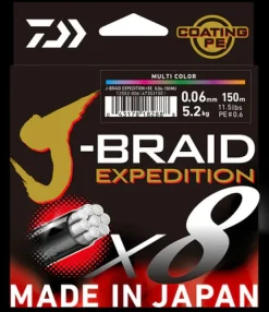 Daiwa Flies|Braid Lines>J Braid Expedition X8 500m Orange