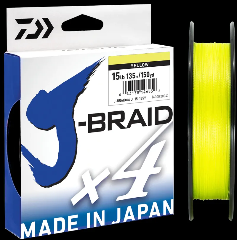 Daiwa Flies|Fishing Lines>J Braid X4 270m Yellow