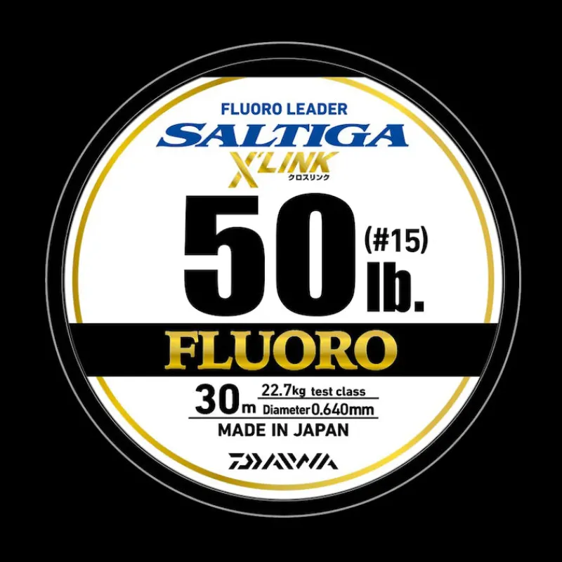 Daiwa Flies|Fluorocarbon Leaders>Saltiga Fluorocarbon X-Link Leader 30m