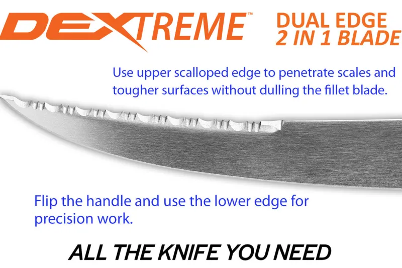 Dexter Filleting Knives|Flies>Dextreme Dual Edge Stiff Fillet Knife 8inch