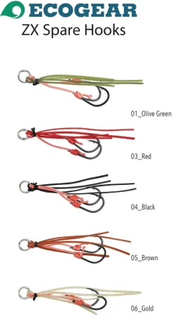 Ecogear Assist Hooks|Flies>Zx Spare Hooks