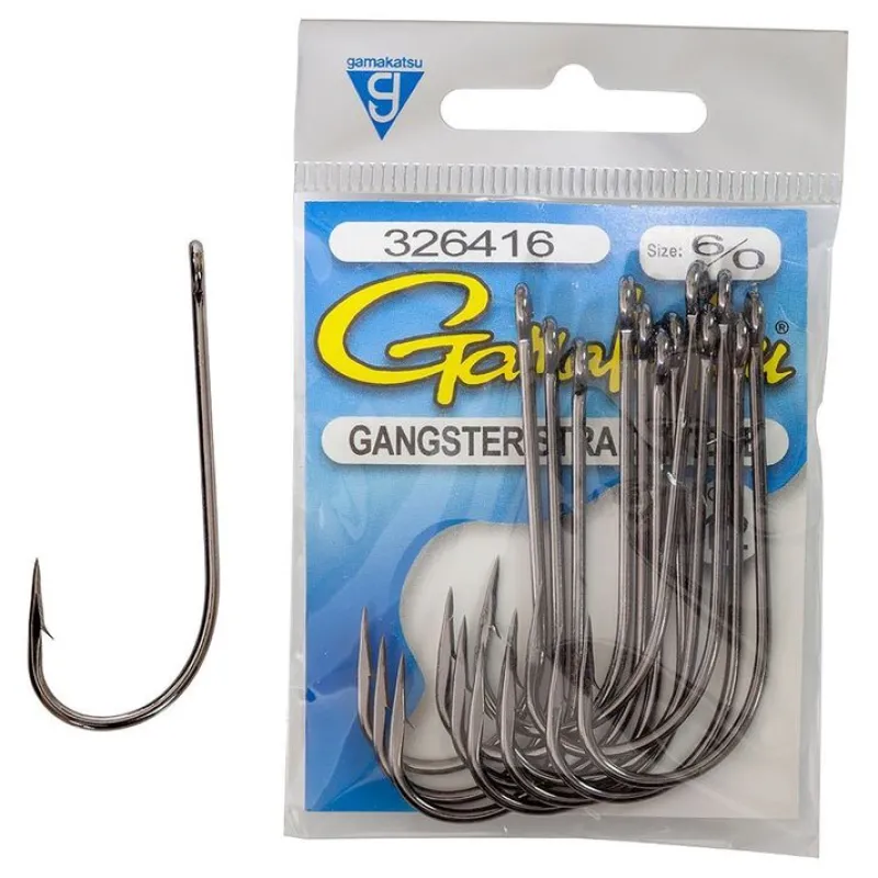 Gamakatsu Bait Hooks|Flies>Gangster SE Hooks 12-pack