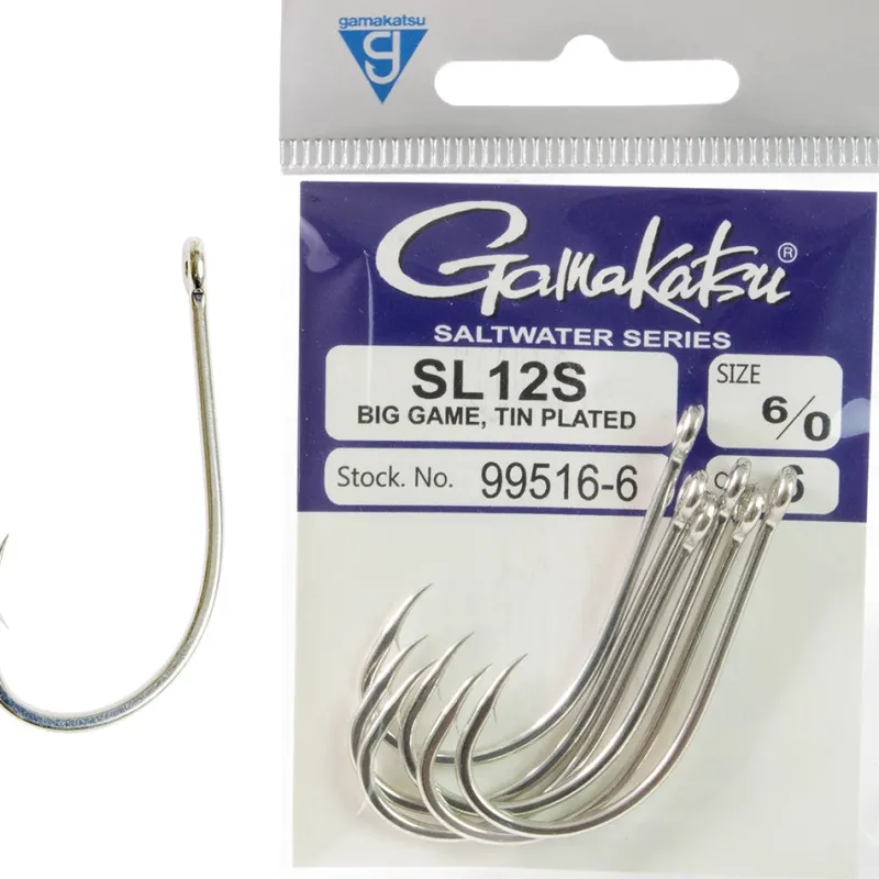 Gamakatsu Lure Hooks|Flies>SL12S Big Game Hooks