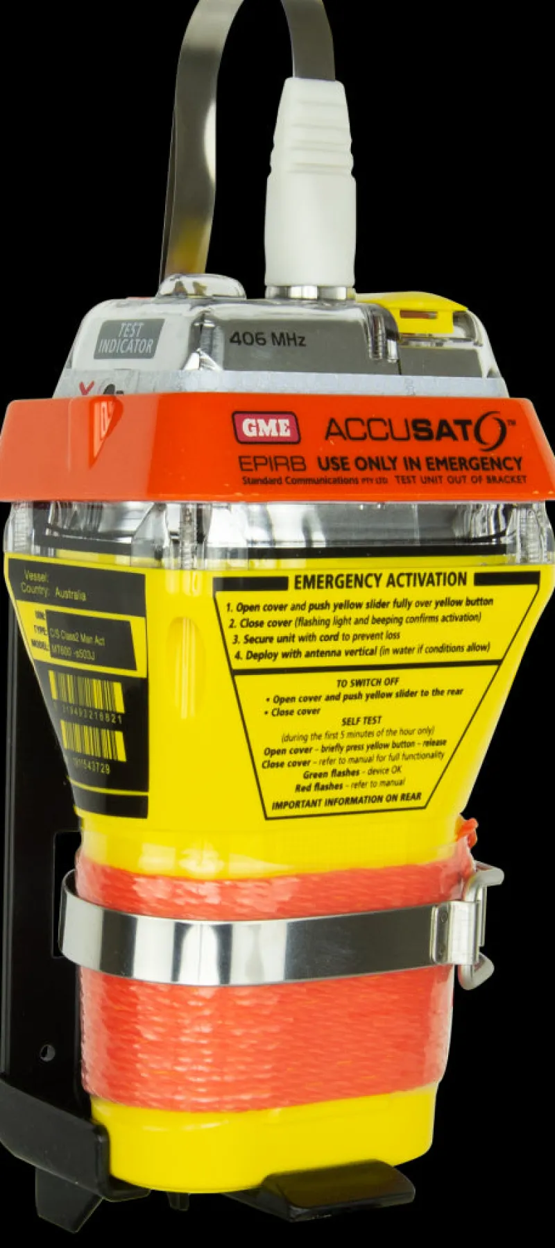 GME Safety And Inflatable PFDs|Flies>Epirb MT600G manual activation