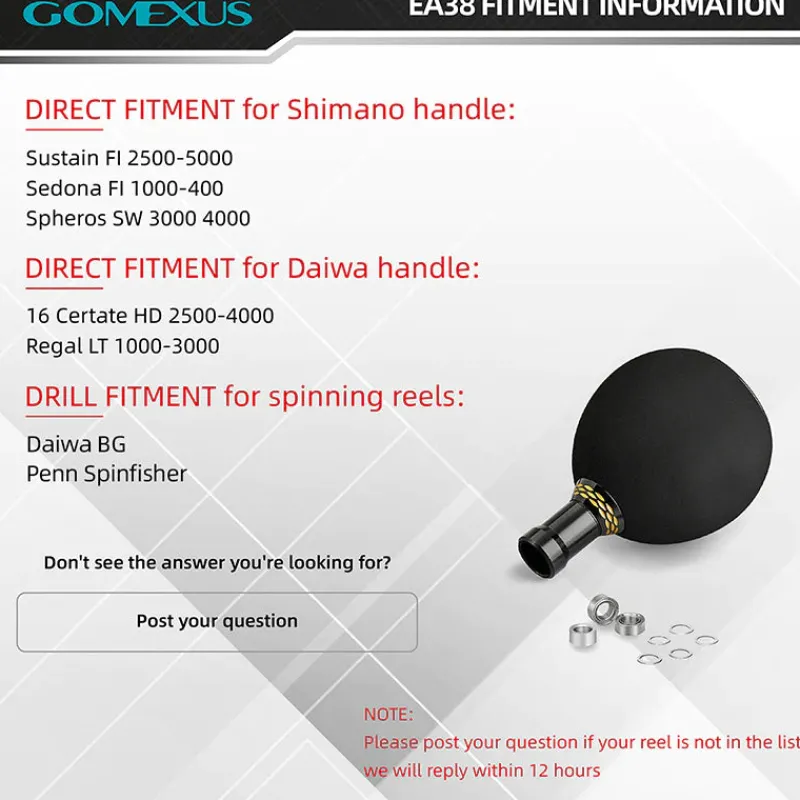 Gomexus Flies|Fishing Reel Parts>EVA Power Knob 38mm