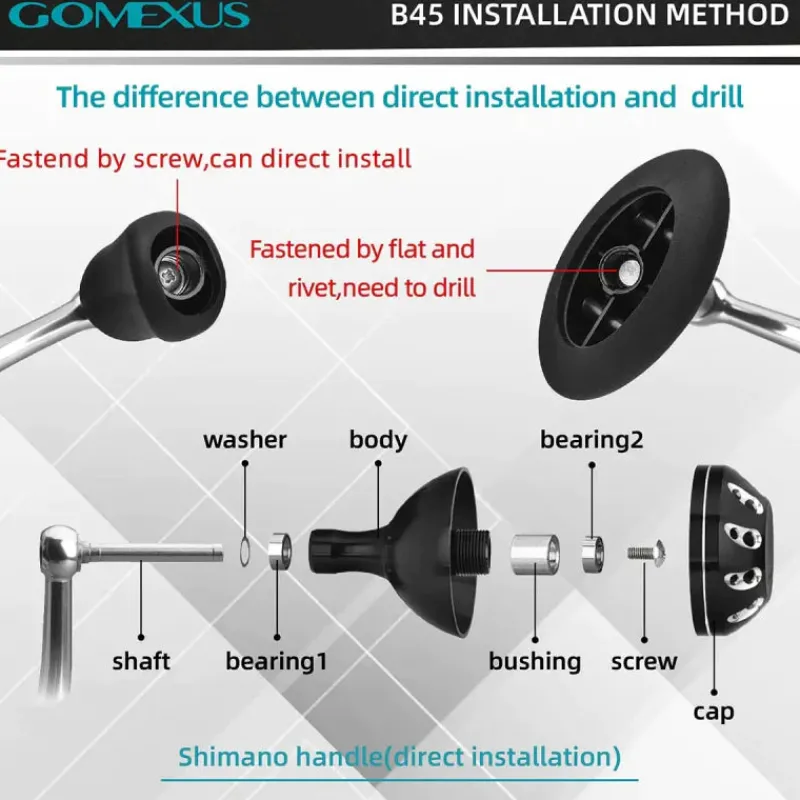 Gomexus Flies|Fishing Reel Parts>Round Power Knob 45mm