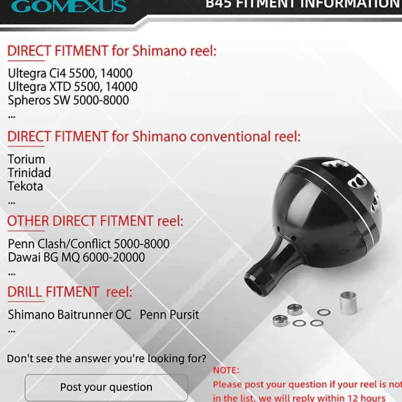 Gomexus Flies|Fishing Reel Parts>Round Power Knob 45mm