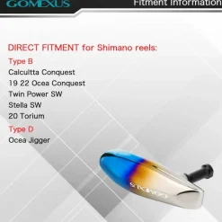 Gomexus Flies|Fishing Reel Parts>Titanium Power Knob 105mm Flame Black