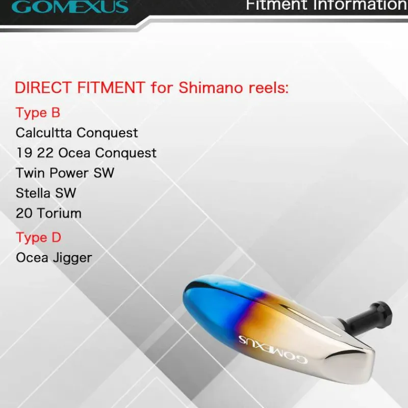 Gomexus Flies|Fishing Reel Parts>Titanium Power Knob 105mm Flame Black