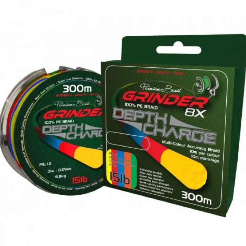 Grinder Flies|Fishing Lines>Pro Braid Depth Charge 300m