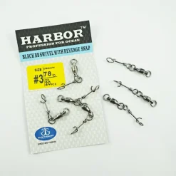Harbor Swivels|Flies>Ball Bearing Swivel with Revenge Snap 20-pack