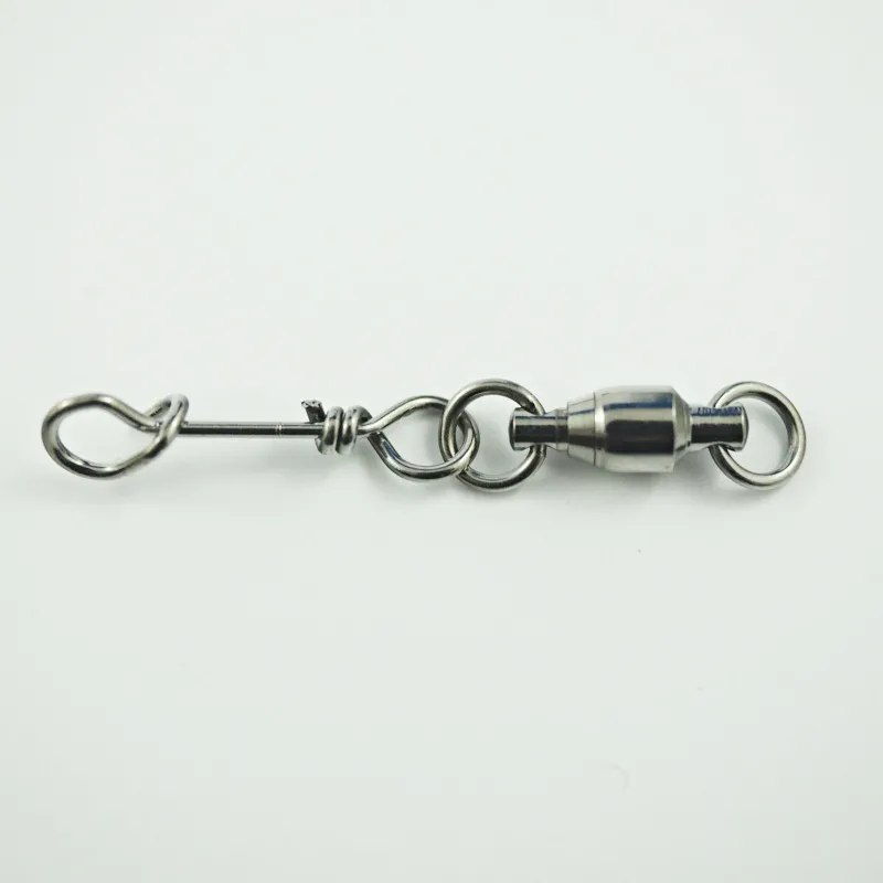 Harbor Swivels|Flies>Ball Bearing Swivel with Revenge Snap 20-pack