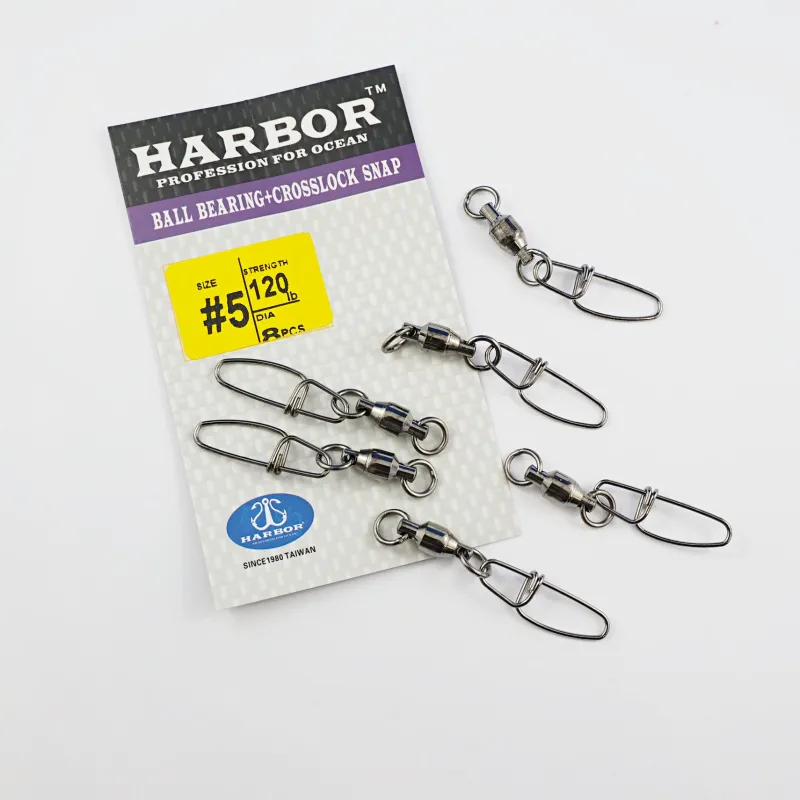 Harbor Swivels|Flies>Ball Bearing Swivel with Crosslock Snap