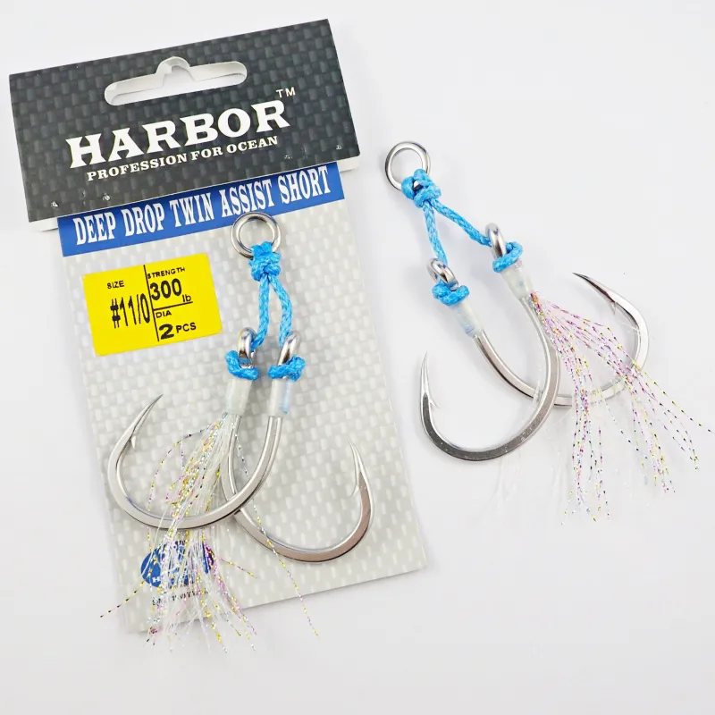 Harbor Assist Hooks|Flies>Deep Drop Assist Short 2-pack