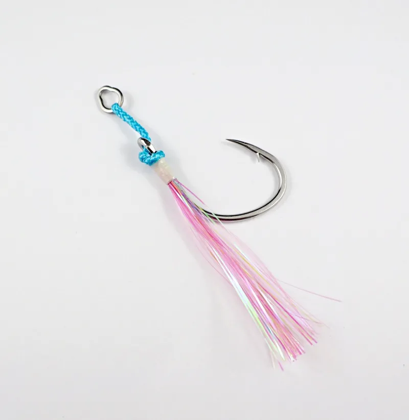 Harbor Assist Hooks|Flies>Single Flashy Assist Pink Glow
