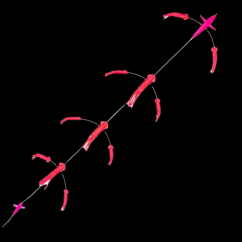 TackleWest Teasers|Teasers>Hookem Flip Flop Teaser 7in Exciter Bird with 7 and 5in Squids