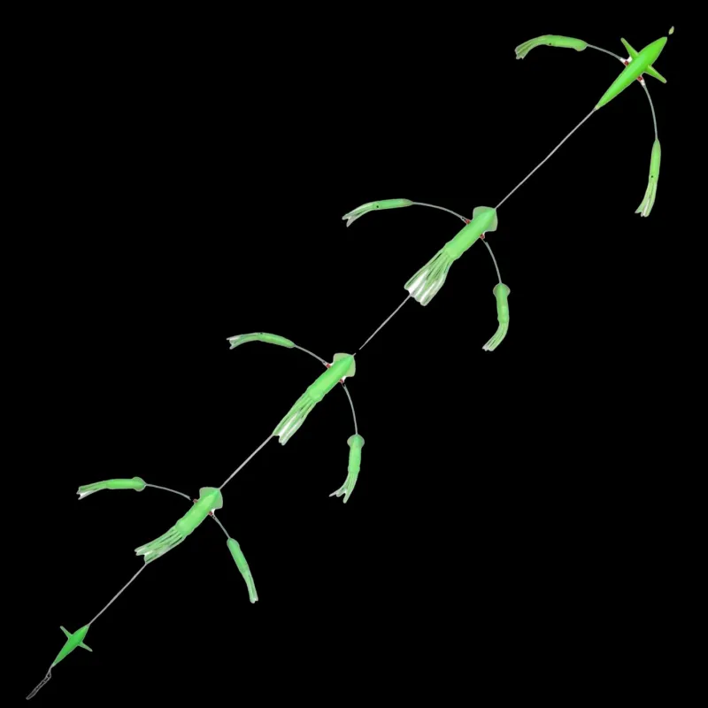 TackleWest Teasers|Teasers>Hookem Flip Flop Teaser 7in Exciter Bird with 7 and 5in Squids