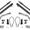 Hookem Boat Outriggers|Flies>Outrigger Set with Rigging Flush Mount 4.5m 3-piece Black