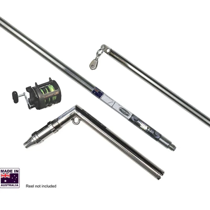 Hookem Teaser Accessories|Flies>Teaser Extension Bar 3 Position with Reel Seat 2-piece