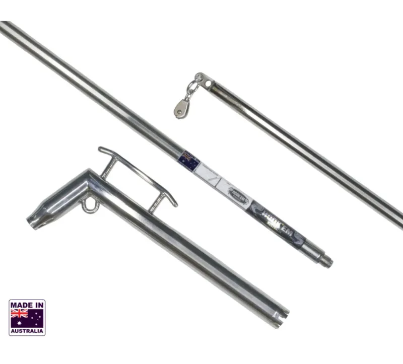 Hookem Teaser Accessories|Flies>Teaser Extension Bar 3 Position 2-piece 90cm Boom