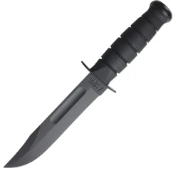 Ka-bar Hunting Knives|Flies>KB2221 Mark 1 Kraton Handle Knife with Black Leather Sheath Straight Edge